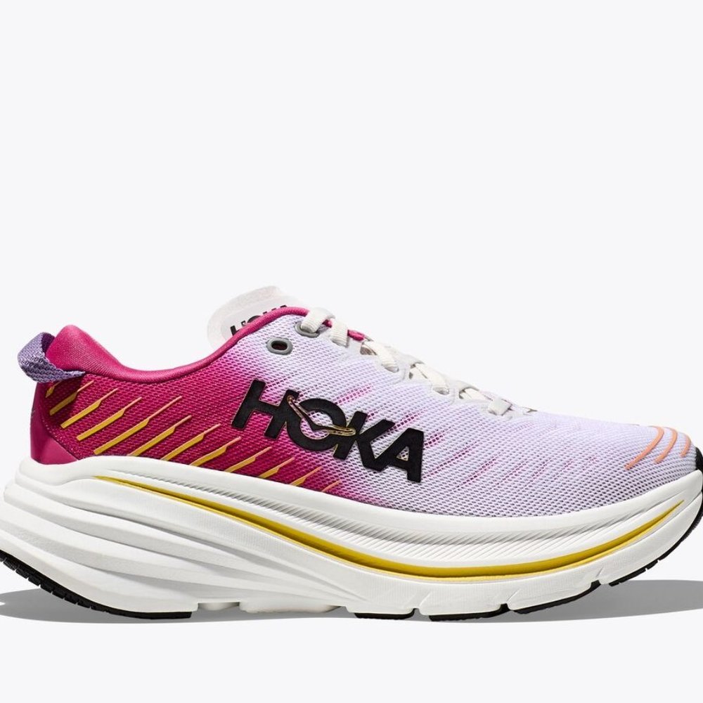 HOKA Bondi X Running Shoe - Orange / Yellow